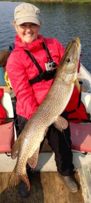 Woman with Trophy Northern Pike