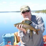 Fishing for Arctic Grayling in Reindeer Lake