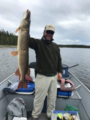 Trophy Northern Pike caught in Reindeer Lake