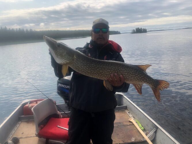 Fisherman on Reindeer Lake